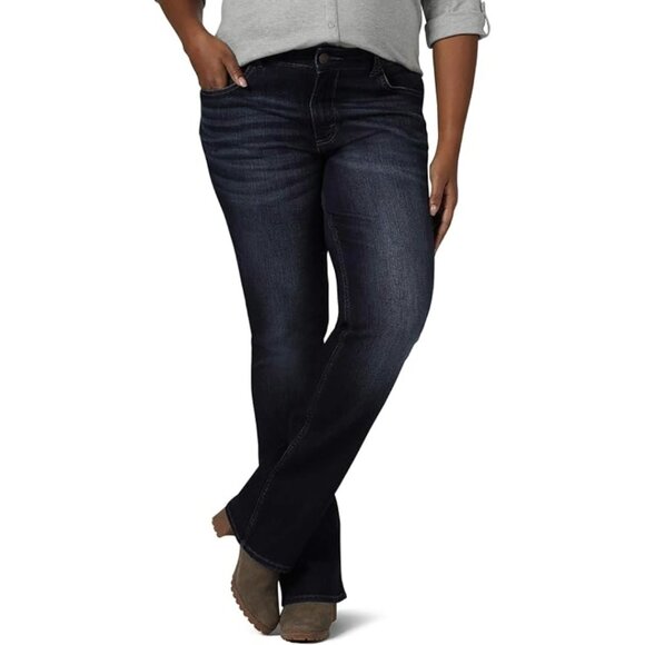 Riders by Lee Indigo Women's Midrise Bootcut Jean, Size 16 - Picture 1 of 10